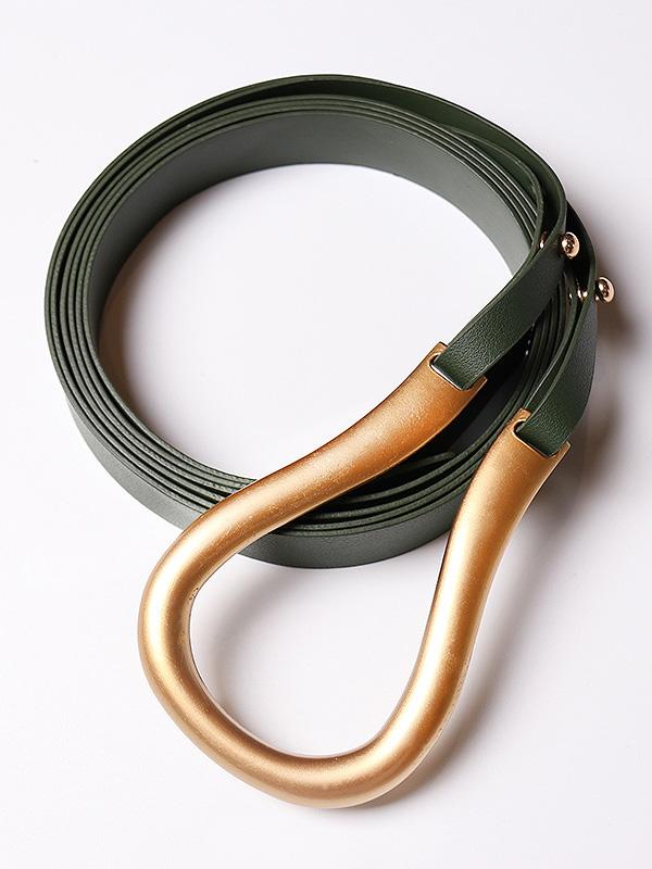 Horseshoe Metal Buckle Belt