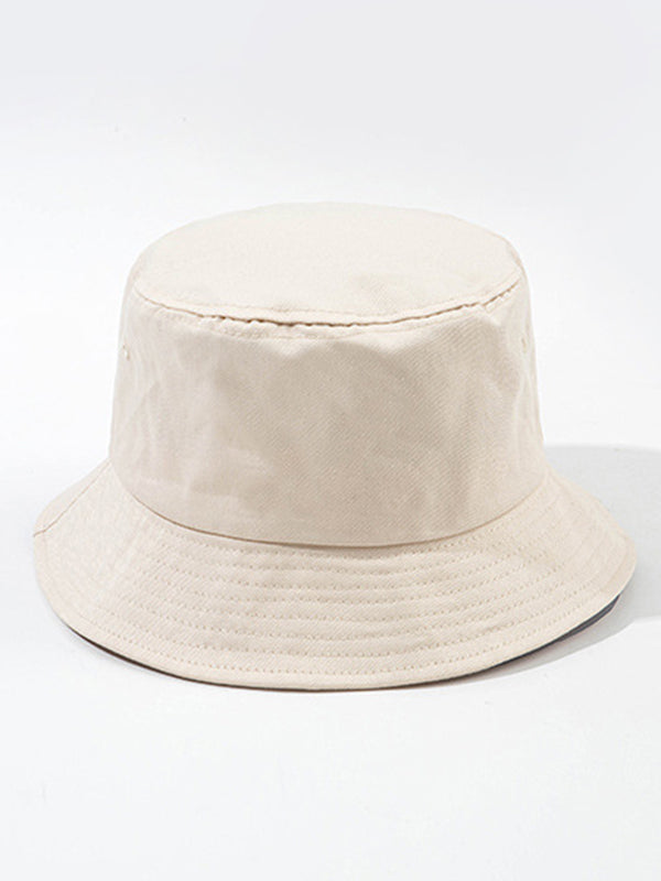 Solid Color Simple Sun Protection Fisherman Hat