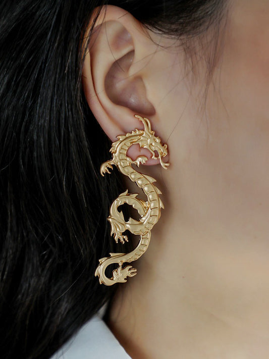 Original Dragon Sculpture Earrings