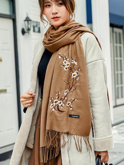 National Embroidered Soft Scarves