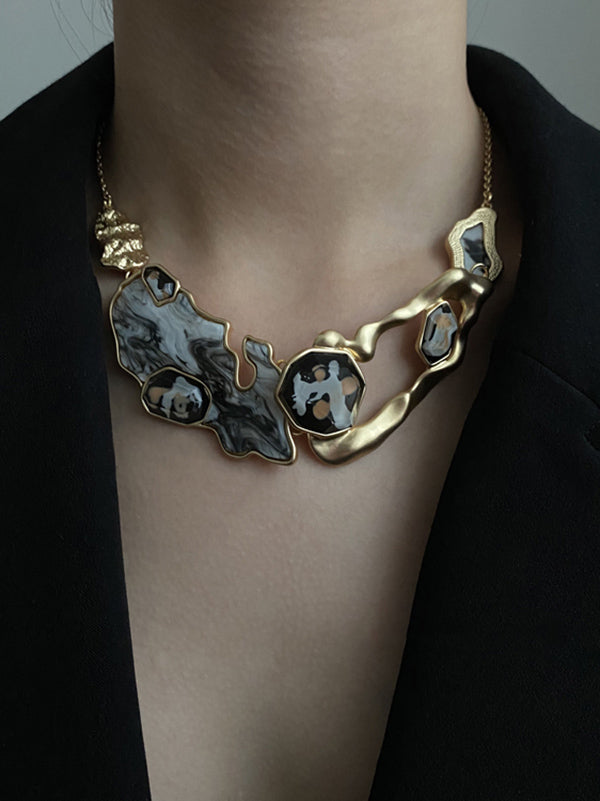 Vintage Fashion Irregular Hollow Necklace