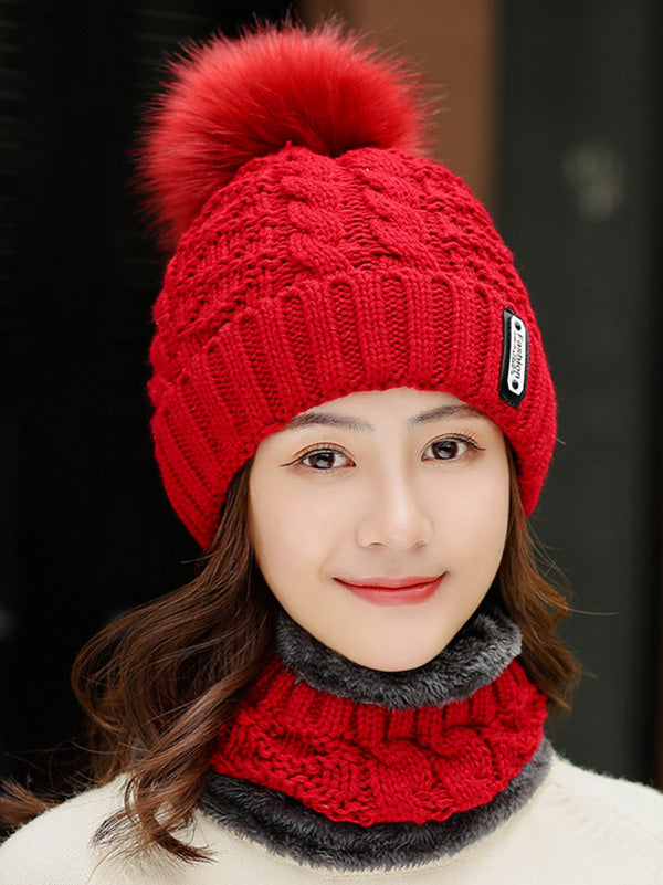 Original Warm Knitting Hat&Scarf Set