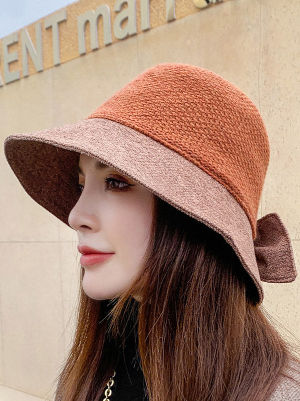 Original Split-Joint Bowknot Bucket Hat