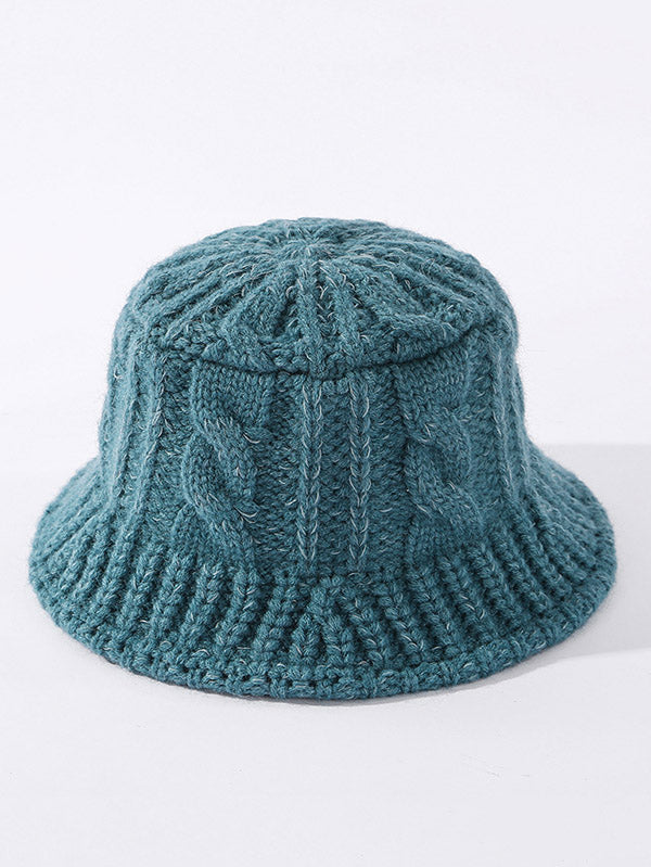 Original Solid Knitting Bucket Hat