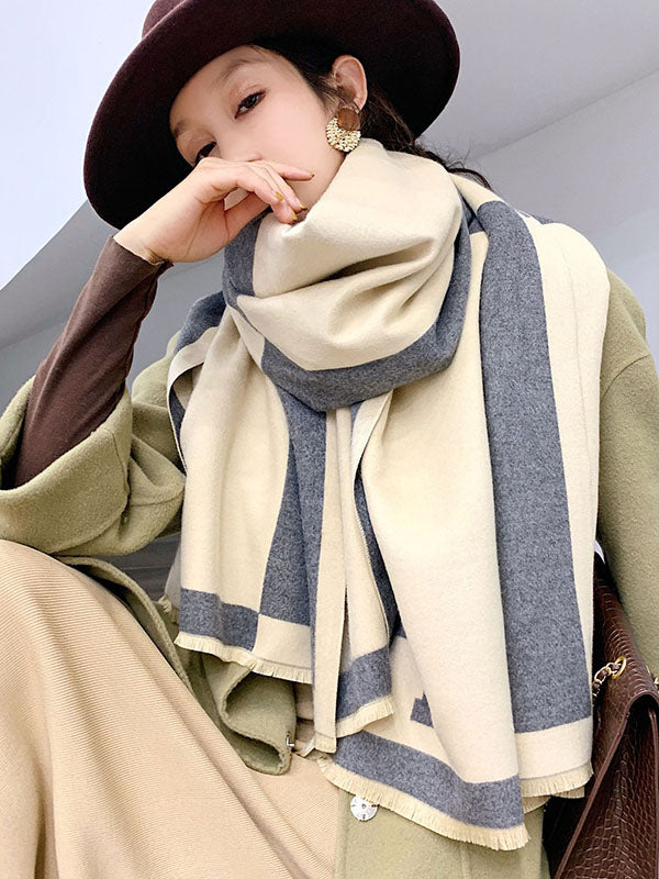 Original Warm Letter Print Shawl&Scarf