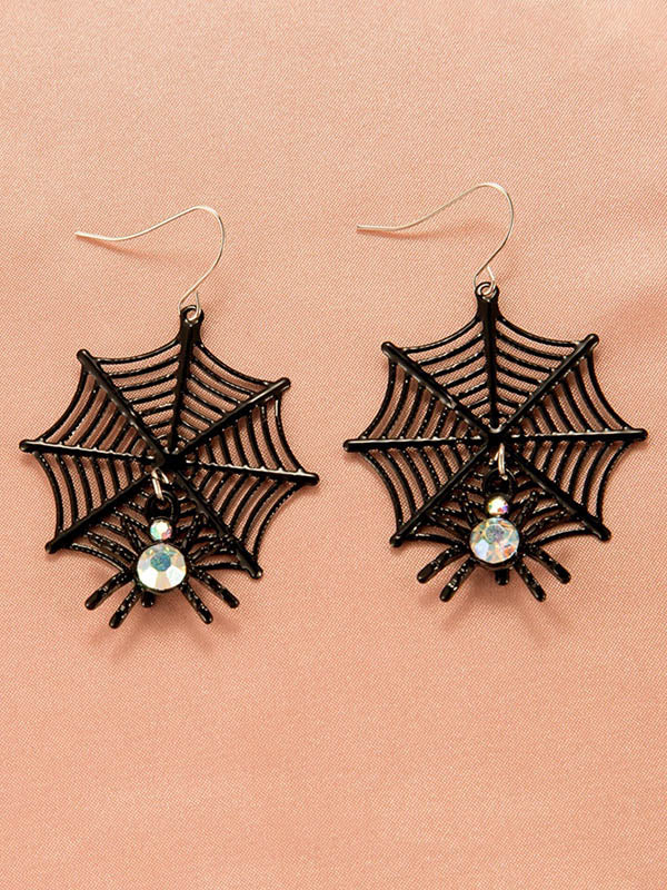 Halloween Pumpkin Skeleton Bat Earrings