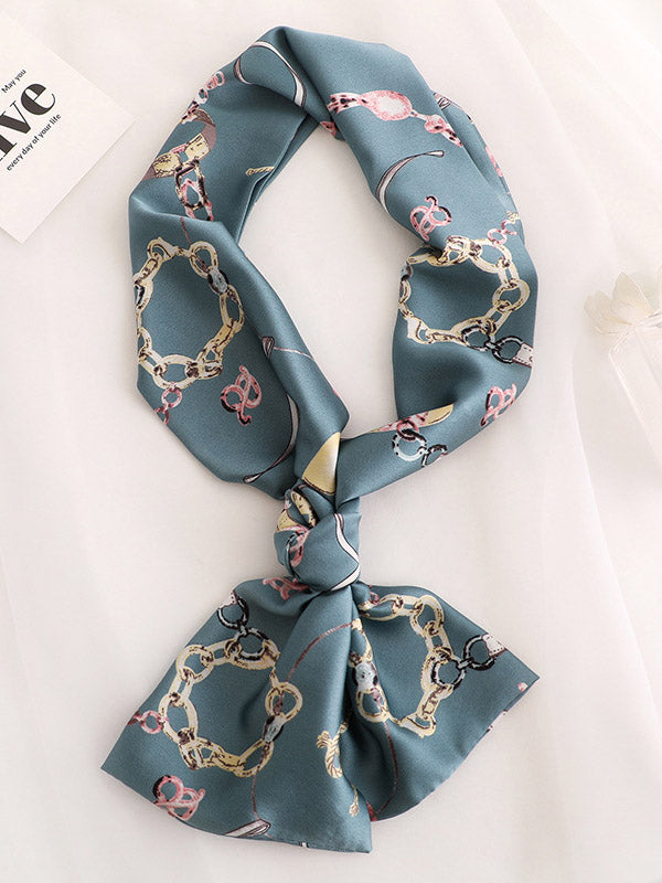 Original Floral Sun-Protection Silk Scarf