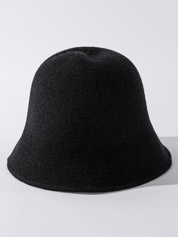 Original Solid Knitting Bucket Hat