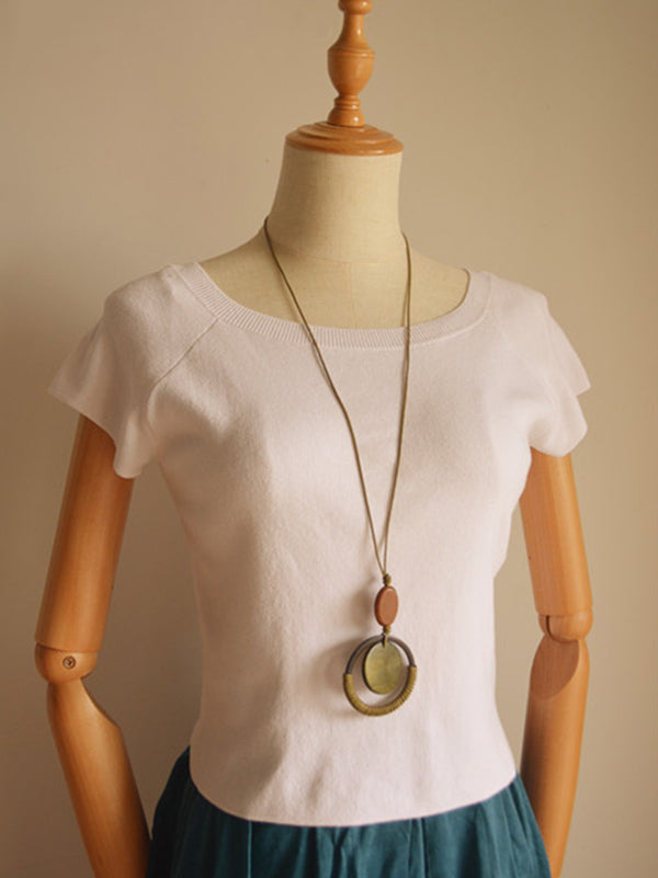 Artistic Retro Geometry Necklace Accessories