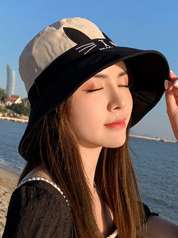 Original Cartoon Printed Sun-Protection Beret Hat