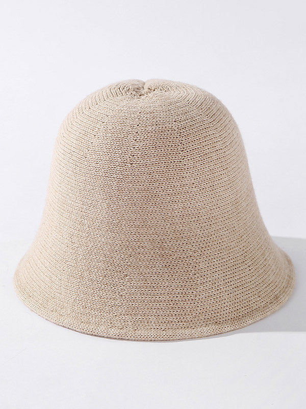 Original Solid Knitting Bucket Hat