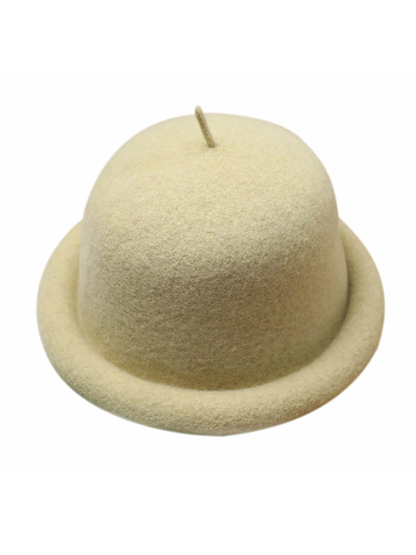 Simple Casual 9 Colors Lamb Wool Fisherman Hat