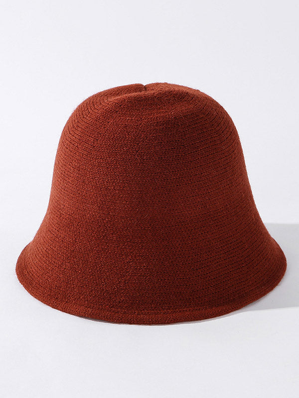 Original Solid Knitting Bucket Hat